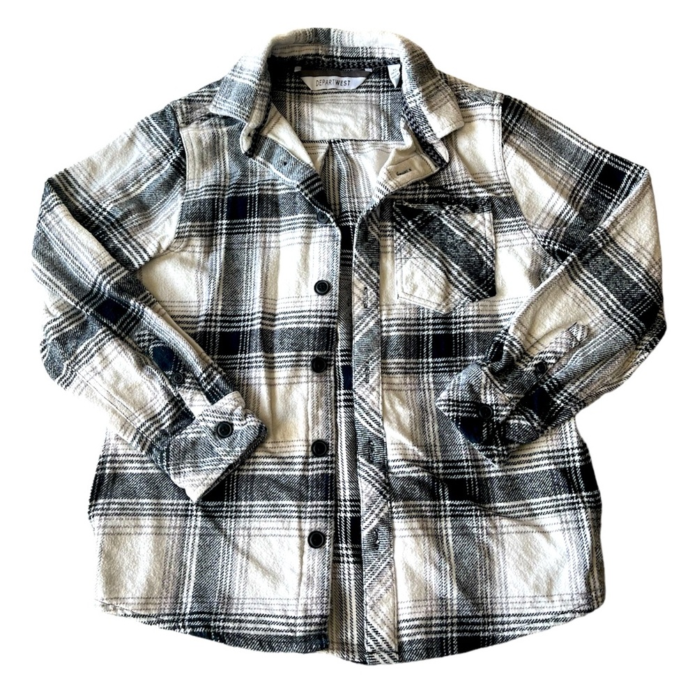 🩵Depart West Youth Heavyweight Flannel - Size M (10-12)